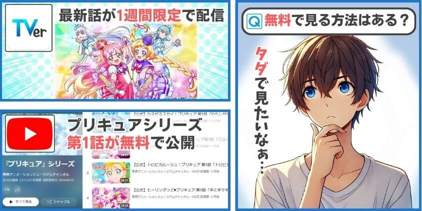 無料でプリキュアを視聴する方法