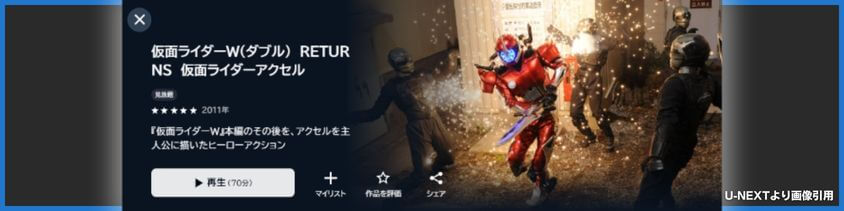 仮面ライダーＷ（ダブル）RETURNS 仮面ライダーアクセル