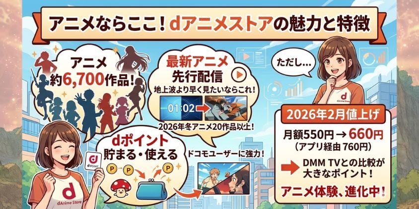 dアニメストアの特徴