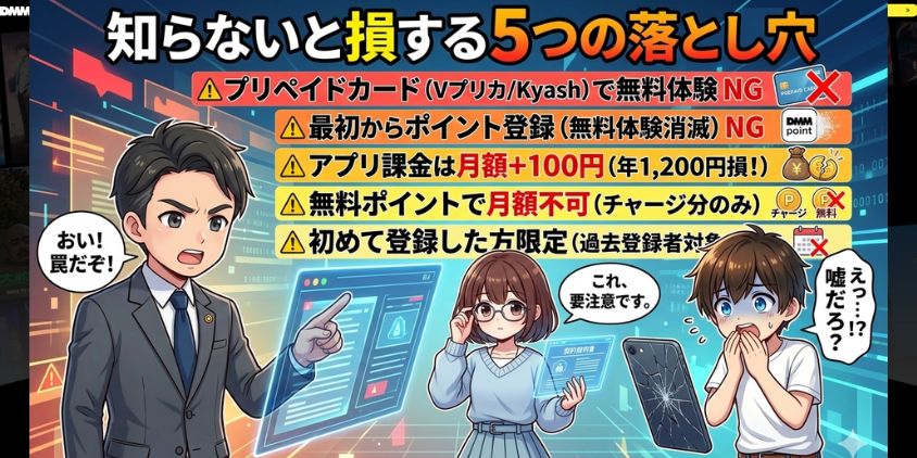 知らないと損する5つの落とし穴